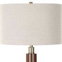 Stacked - Wooden Floor Lamp - Dark Brown - Uttermost - Floor Lamps- Elite Enclave Home