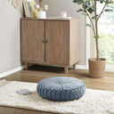 Loretta - Round Floor Pillow Cushion - Aqua - Intelligent Design - Floor Pillows - Elite Enclave Home
