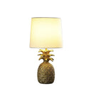 Bedside Table Lamp With White Empire Shade - Gold