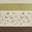 Serene - Embroidered Floral Shower Curtain - Green - Madison Park - Shower Curtains - Elite Enclave Home