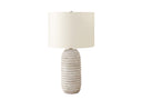 Geometric Table Lamp With Drum Shade - Cream - HomeRoots - Table Lamps - Elite Enclave Home