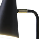 Desk Table Lamp With Black Cone Shade - Black - HomeRoots - Table Lamps - Elite Enclave Home