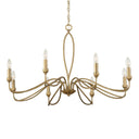 Corella - 8 Light Chandelier - Gold - Uttermost - Chandeliers- Elite Enclave Home