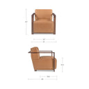 Barnes - Accent Chair - Tan / Brown - Moe's Home Collection - Accent Chairs - Elite Enclave Home