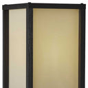 Floor Lamp With Wood Finish Storage Shelves - Black / White - HomeRoots - Floor Lamps - Elite Enclave Home