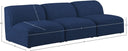Miramar - 3 Seat Armless Modular Sofa - Meridian Furniture - Stationary Sectionals - Elite Enclave Home