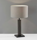 Wood Monument Table Lamp - Black
