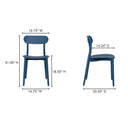 Kent - Outdoor Dining Chair (Set of 2) - Navy - Moe's Home Collection - Chair Sets - Elite Enclave Home