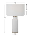 Albany - Farmhouse Table Lamp - White