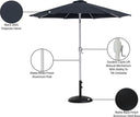 Fiji - Aluminum Patio Umbrella With Round Black And White Base