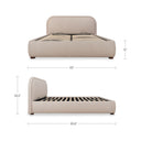 Colin - King Storage Bed - Light Brown - Moe's Home Collection - Storage Beds - Elite Enclave Home