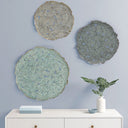 Rossi - Feather Painted Round Wall Decor (Set of 3) - Blue - Madison Park - Wall Decor - Elite Enclave Home