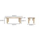 Milo - Small Oak Dining Table - Natural Solid - Moe's Home Collection - Dining Tables - Elite Enclave Home