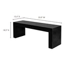 Lazarus - Outdoor Bench - Black - Moe's Home Collection - Benches - Elite Enclave Home