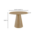 Tutto - Cafe Table - Natural - Moe's Home Collection - Dining Tables - Elite Enclave Home