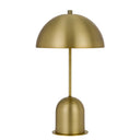 Metal Desk Table Lamp With Antiqued Brass Dome Shade - Antiqued Brass - HomeRoots - Table Lamps - Elite Enclave Home