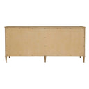 Coast - 6 Drawer Rattan Chest - Woodtone