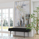 Natural Springs - Hand Painted Canvas Art - Pearl Silver