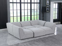Miramar - 6 Piece Modular Sectional - Meridian Furniture - Stationary Sectionals - Elite Enclave Home