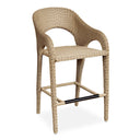 Kavali - Outdoor Wicker Barstool - Woodtone