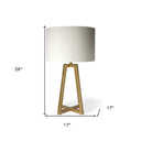 Geometric Table Lamp - Metallic Gold Tone