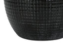 Ceramic Urn Table Lamp With Ivory Drum Shade - Black - HomeRoots - Table Lamps - Elite Enclave Home