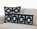 Novel Estate - 22" x 22" NV Corbin Pillow - Navy Blue - Classic Home - Accent Pillows - Elite Enclave Home