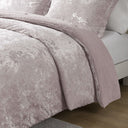Mira - Crushed Velvet Sherpa Reversible Twin Comforter Set - Lavender - Intelligent Design - Comforters & Sets - Elite Enclave Home