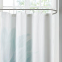 Norah - Printed Floral Shower Curtain - Aqua - Madison Park - Shower Curtains - Elite Enclave Home