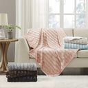 Duke - Long Throw - Blue - Madison Park - Throws - Elite Enclave Home