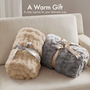 Ruched Fur - Ruched Throw - Gray - Madison Park - Throws - Elite Enclave Home