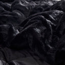 Gia - 3 Piece King/California King Solid Comforter Mini Set - Black