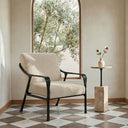 Rowe - Accent Chair - Beige / Black - Moe's Home Collection - Accent Chairs - Elite Enclave Home