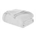 Waffle Weave - Cotton Blanket - White