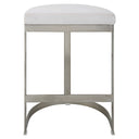 Ivanna - Backless Counter Stool - Silver