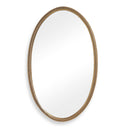 Ellis - Beaded Oval Mirror - Brass