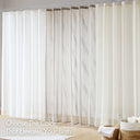 Anna - Sheer 72x84" Shower Curtain - Ivory - Madison Park - Shower Curtains - Elite Enclave Home