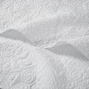 Quebec - Oversized Quilted Throw - White - Madison Park - Throws - Elite Enclave Home