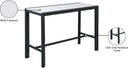 Nizuc - Outdoor Patio Rectangle Bar Table - Meridian Furniture - Bar Tables- Elite Enclave Home