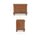 Enya - Nightstand - Red / Oak - Moe's Home Collection - Accent Nightstands - Elite Enclave Home