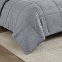 Comfort Cool Jersey Knit - Oversized Down Alternative Queen Comforter - Gray