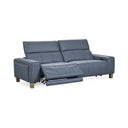 Alea - Leather Power Recliner Sofa - Smoke Blue - Classic Home - Reclining Sofas- Elite Enclave Home