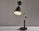 Metal Adjustable Desk Lamp - Brass Cinch Black