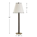 Gallus - Wood Spheres Table Lamp - Brown / Woodtone