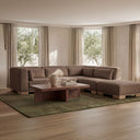 June - Ottoman - Dark Brown - Moe's Home Collection - Ottomans - Elite Enclave Home