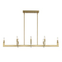 Cordoba - 8 Light Linear Chandelier - Gold - Uttermost - Chandeliers- Elite Enclave Home