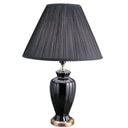 Bedside Table Lamp With Black Empire Shade - Gold