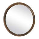 Auger - Amber Glass Round Mirror - Bronze - Uttermost - Accent Mirrors- Elite Enclave Home