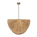 Bend - 1 Light Raffia Pendant - Light Brown - Uttermost - Pendant Lighting- Elite Enclave Home