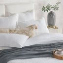 Danica - Euro Sham - White - Bone - Classic Home - Quilts & Shams- Elite Enclave Home